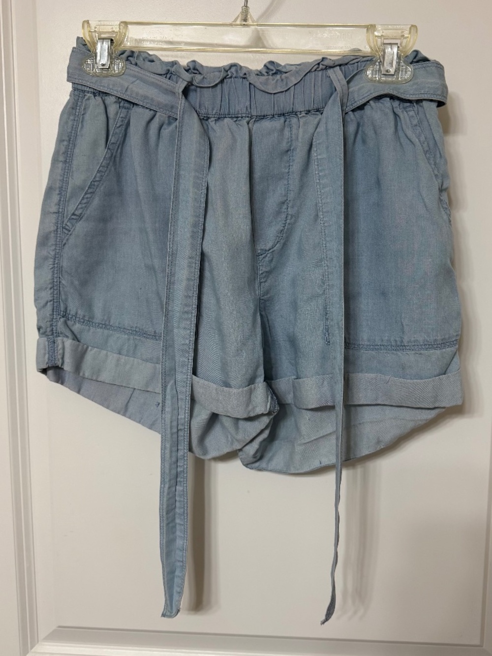Belted shorts